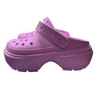 Crocs Classic Platform Clog Sandals Pink Size 7 M / 9 W Lightweight Slip-On Shoe